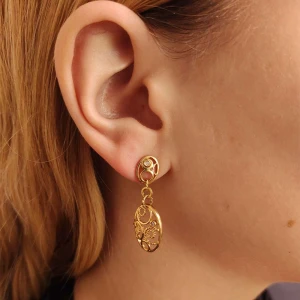 Brincos Ouro 18K E Diamantes