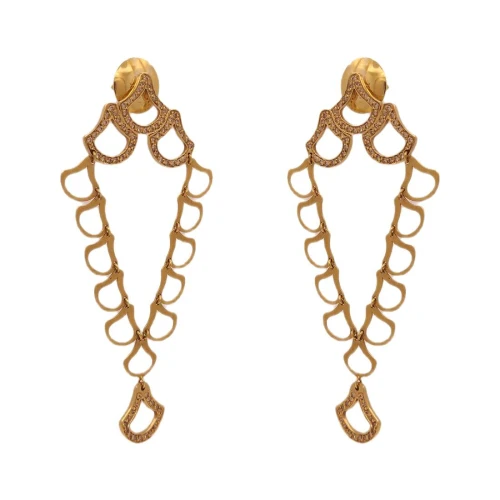 Brincos Ouro 18K E Diamantes