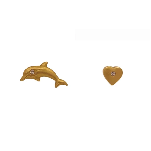 Brincos Ouro 18K E Diamantes