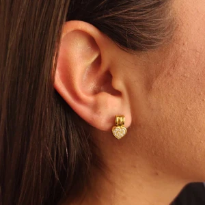 Brincos Ouro 18K E Diamantes