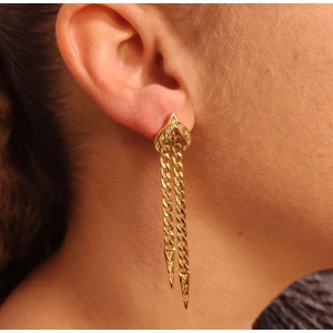 Brincos Ouro 18K E Diamantes