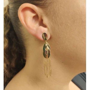 Brincos Ouro 18K E Diamantes