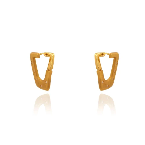 Brincos Ouro 18K E Diamantes