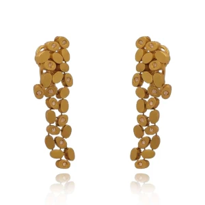 Brincos Ouro 18K E Diamantes