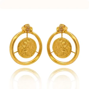 Brincos Ouro 18K E Diamantes