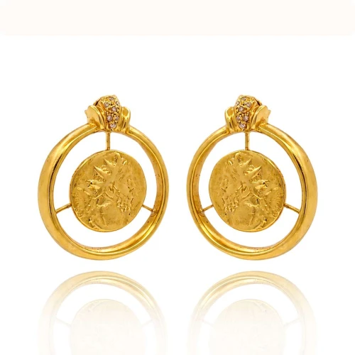 Brincos Ouro 18K E Diamantes