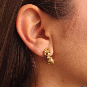 Brincos Ouro 18K E Diamantes