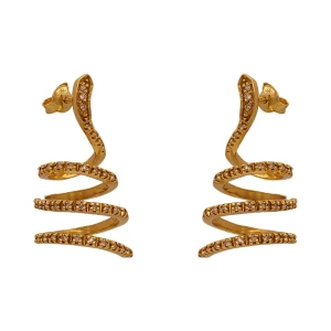 Brincos Ouro 18K E Diamantes