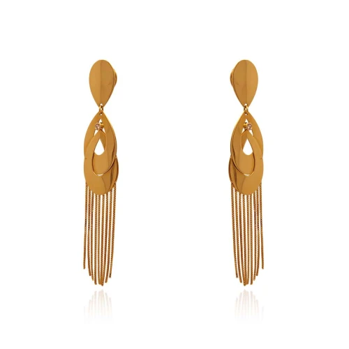 Brincos Ouro 18K E Diamantes