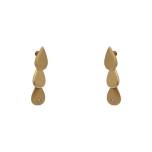 Brincos Ouro 18K E Diamantes
