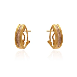 Brincos Ouro 18K E Diamantes