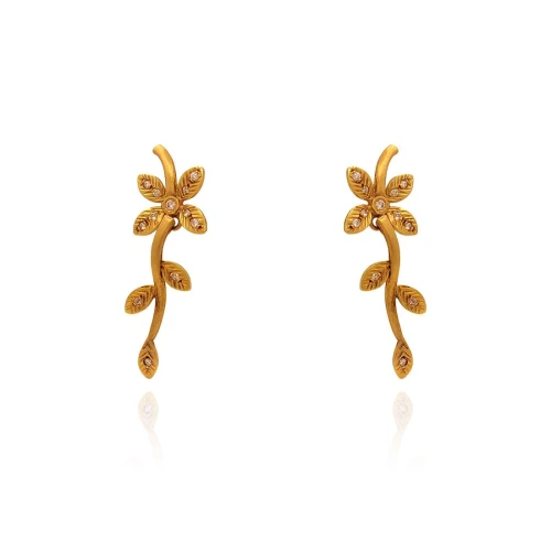 Brincos Ouro 18K E Diamantes