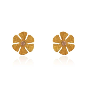 Brincos Ouro 18K E Diamantes
