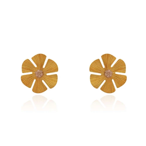 Brincos Ouro 18K E Diamantes