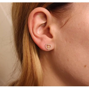 Brincos Ouro 18K E Diamantes