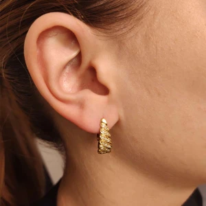 Brincos Ouro 18K E Diamantes Brincos Ouro 18K E Diamantes