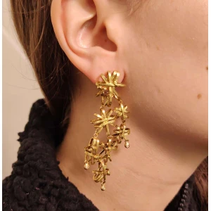 Brincos Ouro 18K E Diamantes