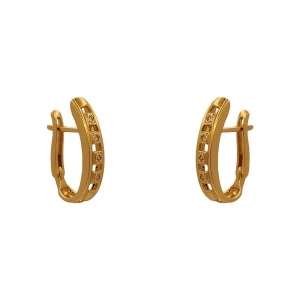 Brincos Ouro 18K E Diamantes