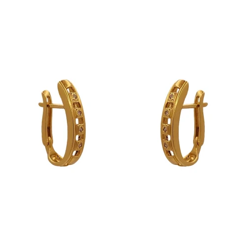Brincos Ouro 18K E Diamantes