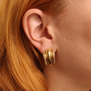 Brincos Ouro 18K E Diamantes Brincos Ouro 18K E Diamantes