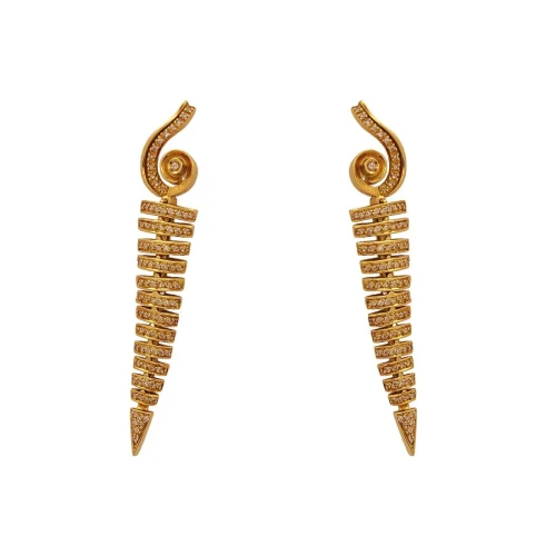 Brincos Ouro 18K E Diamantes