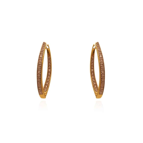 Brincos Ouro 18K E Diamantes