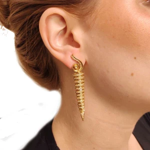 Brincos Ouro 18K E Diamantes