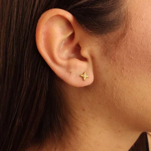 Brincos Ouro 18K E Diamantes