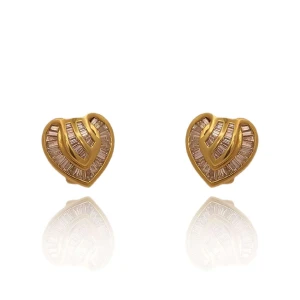 Brincos Ouro 18K E Diamantes