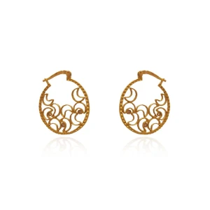 Brincos Ouro 18K E Diamantes