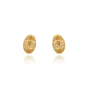 Brincos Ouro 18K E Diamantes