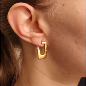 Brincos Ouro 18K E Diamantes