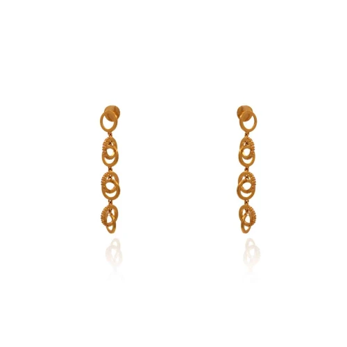 Brincos Ouro 18K E Diamantes