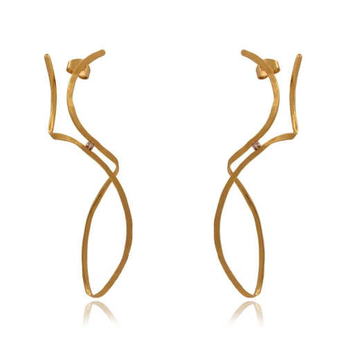 Brincos Ouro 18K E Diamantes H.Stern