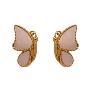 Brincos Ouro 18K E Madreperolas