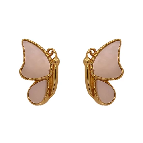 Brincos Ouro 18K E Madreperolas