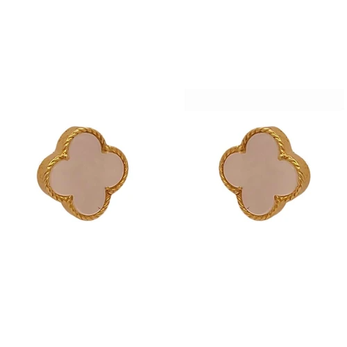 Brincos Ouro 18K E Madrepérolas