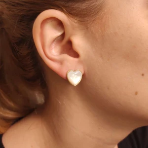 Brincos Ouro 18K E Madrepérolas