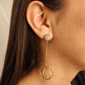 Brincos Ouro 18K E Opalas Brincos Ouro 18K E Opalas