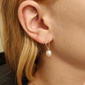 Brincos Ouro 18K E Pérolas Brincos Ouro 18K E Pérolas