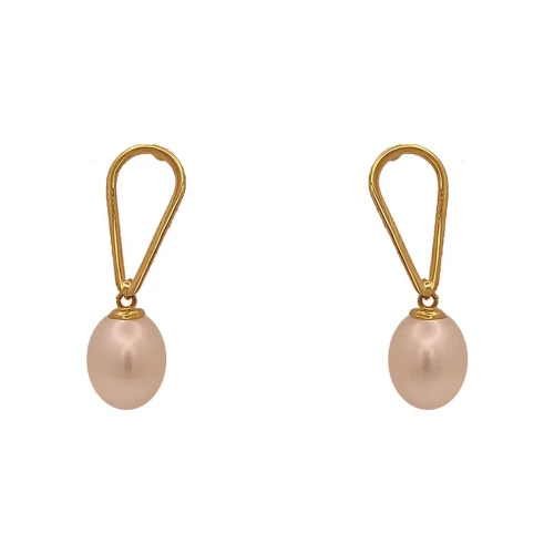 Brincos Ouro 18K E Pérolas