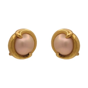 Brincos Ouro 18K E Pérolas