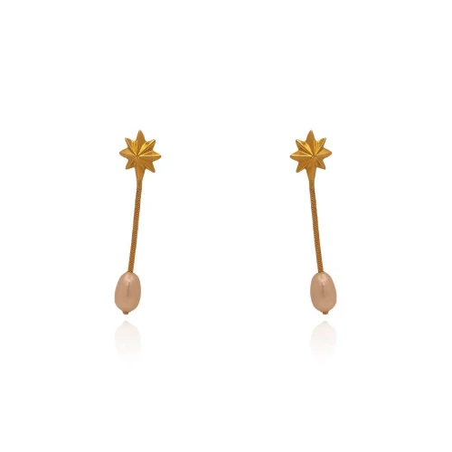 Brincos Ouro 18K E Pérolas