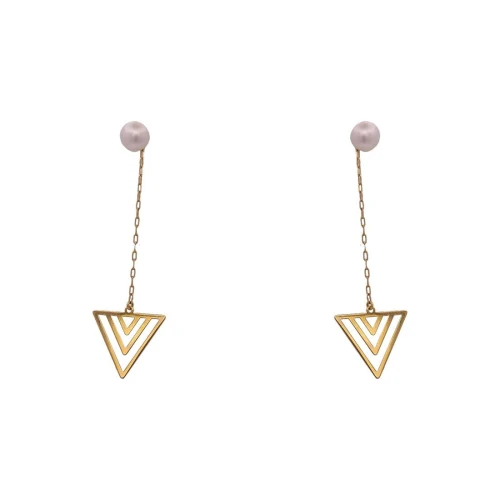 Brincos Ouro 18K E Pérolas