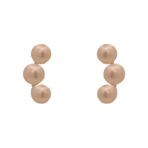 Brincos Ouro 18K E Pérolas