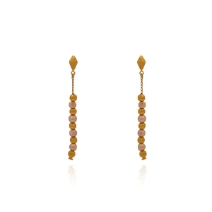 Brincos Ouro 18K E Pérolas