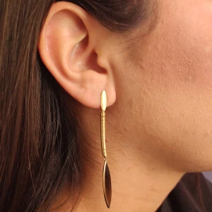 Brincos Ouro 18K E Quartzos