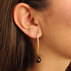 Brincos Ouro 18K E Quartzos