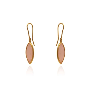 Brincos Ouro 18K E Quartzos