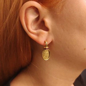 Brincos Ouro 18K E Rubis Brincos Ouro 18K E Rubis